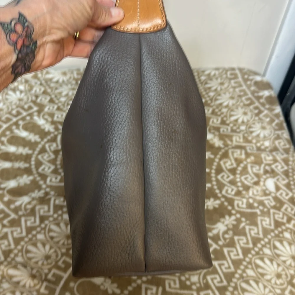 Dooney & Bourke Patterson Paige Gray Pebble Leather Hobo Bag, $298 - Picture 6 of 13